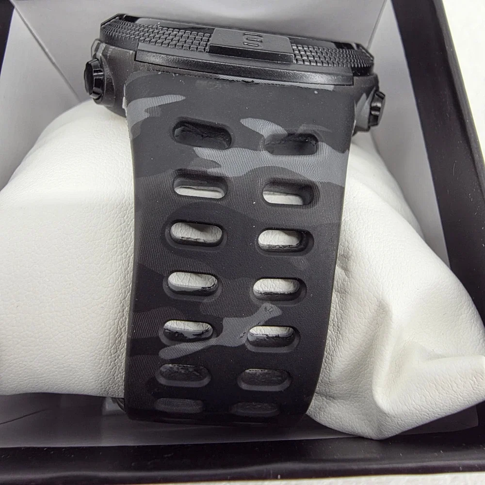 Activa Mens Digital Sports Watch Black Grey Camo Strap Alarm Date Tactical Style